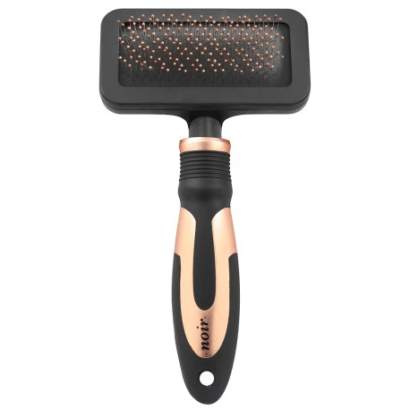 Brosse Douce Slicker - Noir - 19x10CM 1 Brosse Douce Slicker - Noir - 19x10CM