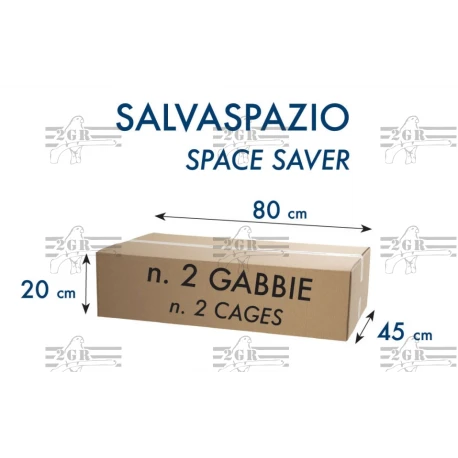 Cage D'élevage Pliable "Sestriere" 120x40x40 Cm 3 Cage D'élevage Pliable "Sestriere" 120x40x40 Cm - Afbeelding 3