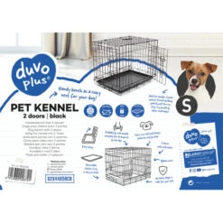 Duvo Cage En Fer Pliable 2 Portes Tirroir Plastic Noir - S - 62x44x50cm -Exporteren Huis Lief Winkel cage en fer pliable 2 portes tirroir plastic noir s 62x44x50cm 3
