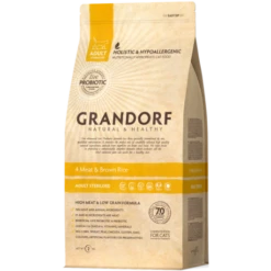 Chat Stérilisée 4 Viandes Et Riz Brun 2kg - Grandorf