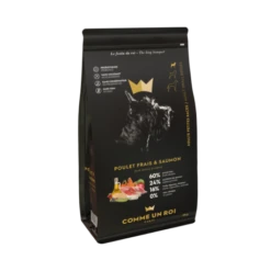Comme Un Roi - Croquettes Sans Céréales Poulet Frais Et Saumon Pour Chien Adulte Petite Taille 6kg