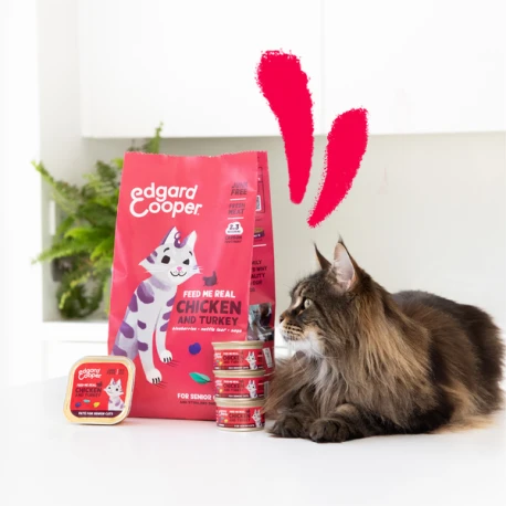 Croquettes Chat Senior Poulet Et Dinde 2kg - Edgard Et Cooper 2 Croquettes Chat Senior Poulet Et Dinde 2kg - Edgard Et Cooper - Afbeelding 2