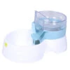 Duvo Distributeur Pet Feeder 2in1 Bleu -1200ml - 28x19x17cm