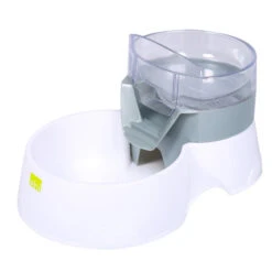 Duvo Distributeur Pet Feeder 2in1 Gris -1200ml - 28x19x17cm