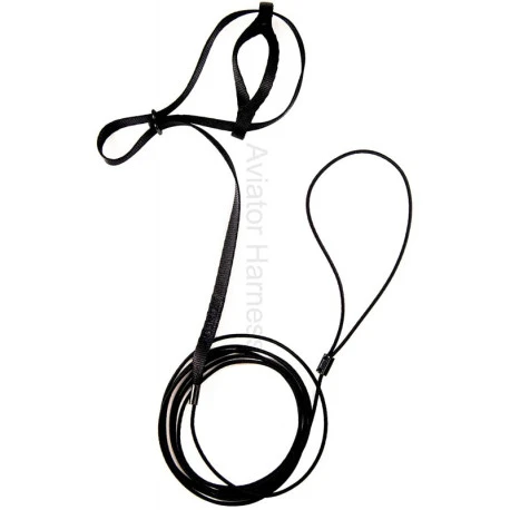 Harnais Pour Perroquets Aviator - Medium/Noir 3 Harnais Pour Perroquets Aviator - Medium/Noir - Afbeelding 3