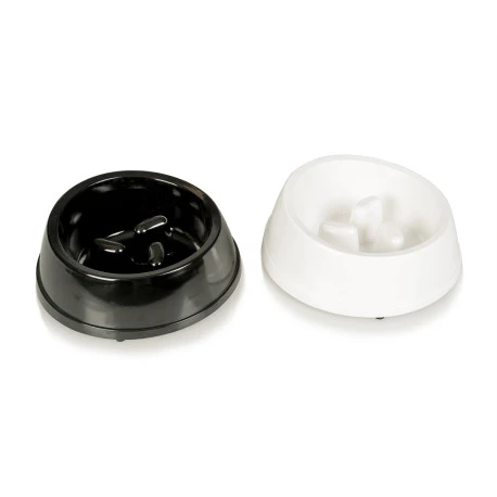 Duvo Mangeoire Mélamine Glossy Anti-glouton Noir/blanc 1100ml - M - Ø16,5cm 1 Duvo Mangeoire Mélamine Glossy Anti-glouton Noir/blanc 1100ml - M - Ø16,5cm