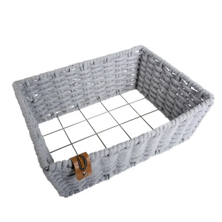 Duvo Oyster Panier Rectangulair En Corde Coton Gris 45x34x16cm 2 Duvo Oyster Panier Rectangulair En Corde Coton Gris 45x34x16cm - Afbeelding 2