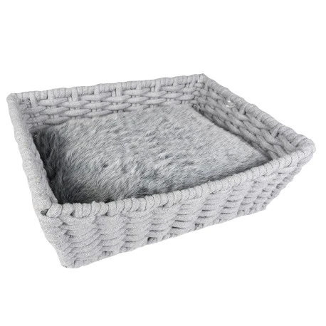 Duvo Oyster Panier Rectangulair En Corde Coton Gris 45x34x16cm 1 Duvo Oyster Panier Rectangulair En Corde Coton Gris 45x34x16cm