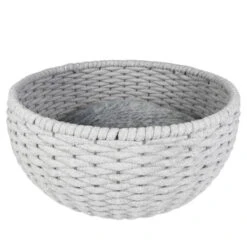 Duvo Oyster Panier Ronde En Corde Coton Gris 45x45x23cm