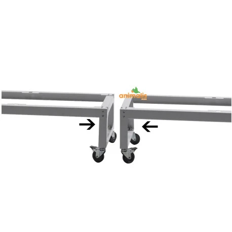Pied Sur Roulettes De 180cm Pour Les Cages Pliables De 90 Cm - 2gr 2 Pied Sur Roulettes De 180cm Pour Les Cages Pliables De 90 Cm - 2gr - Afbeelding 2